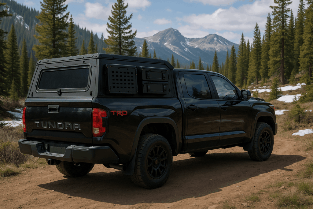 Image of a custom truck topper in Las Cruces for a new Toyota Tundra TRD